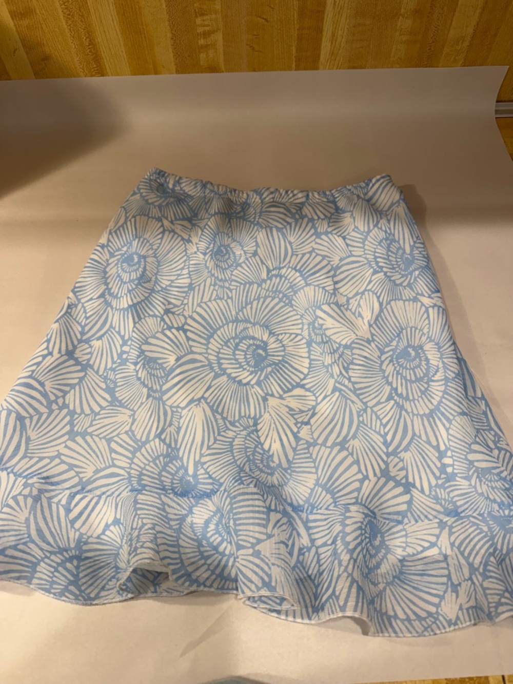 Vintage Light Blue Floral  Skirt
